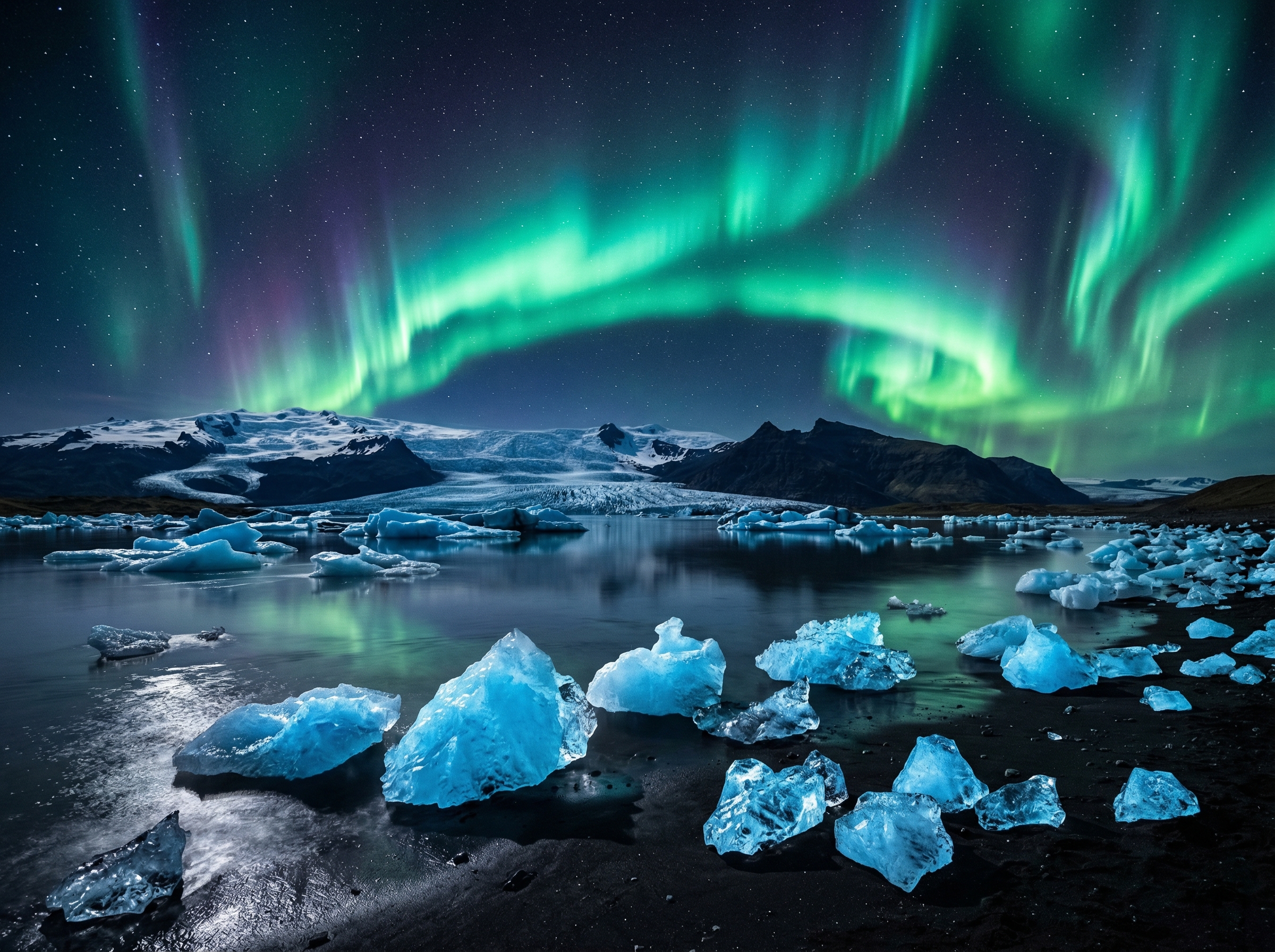 Beste Reisezeit für Polarlichter in Island